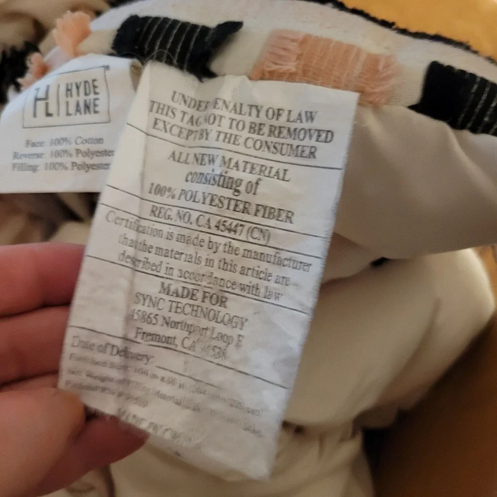 Hyde Lane Striped Textured Full/Queen Comforter Set 100% Cotton Face Soft Polyes